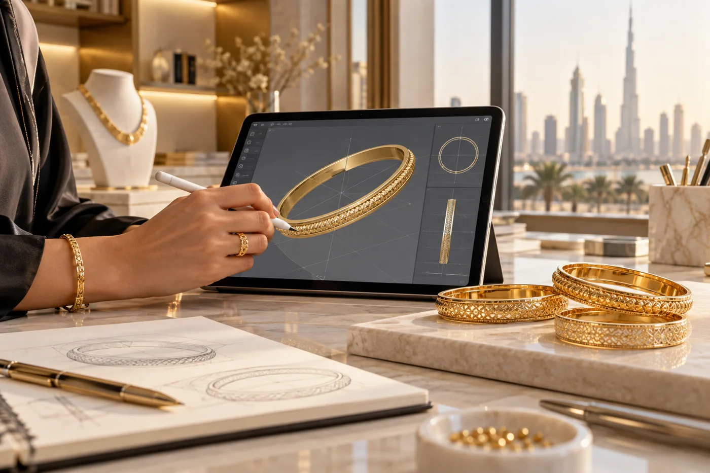 Illustrative jewellery manufacturing process